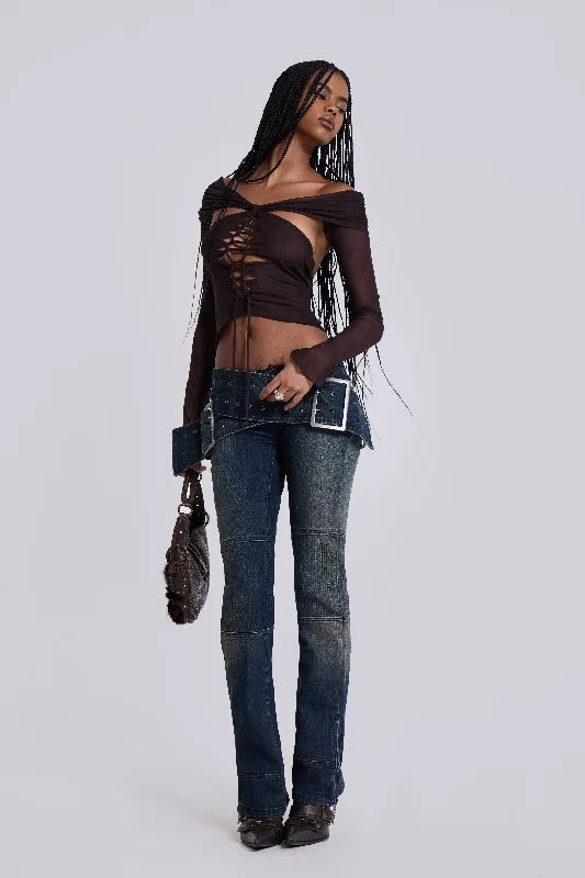 Assassin Dark Denim Jeans British Gentlewoman Style