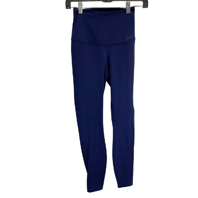 Athletic Leggings By Nike In Navy, Size: Xs Modern Women's 