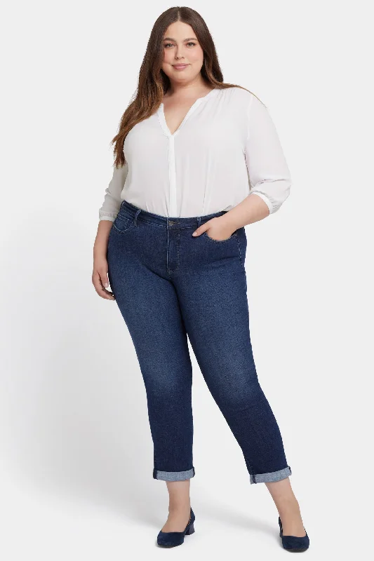 Sheri Slim Ankle Jeans In Plus Size - Wellspring Bold Women's Animal Print