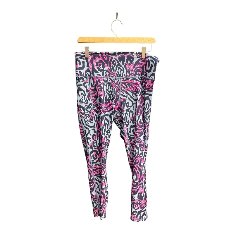 Athletic Leggings By Under Armour In Multi-colored, Size: Xl Disco Disco