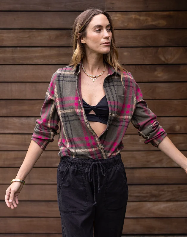 Fairbanks Supersoft Shirt: Fir Multiplaid Disco
