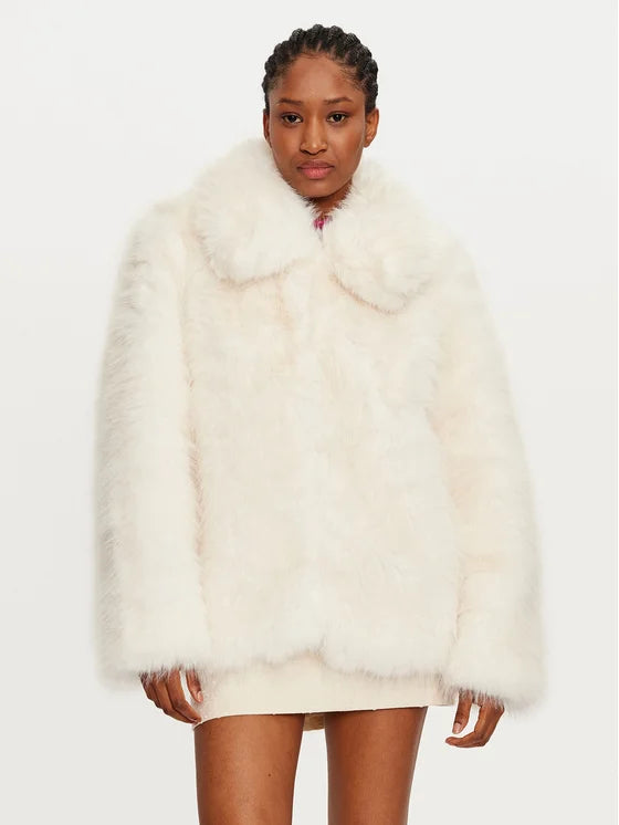 Rosie Faux Fur Jacket (Birch) Refined Women's Classic  Refined Women's Classic 