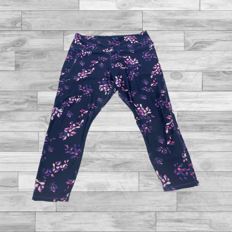 Athletic Leggings By Under Armour In Purple, Size: 2x French