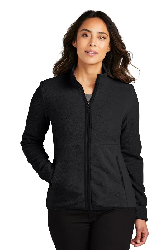 Port Authority Womens Connection Pill Resistant Fleece Full Zip Jacket - Deep Black Adventure