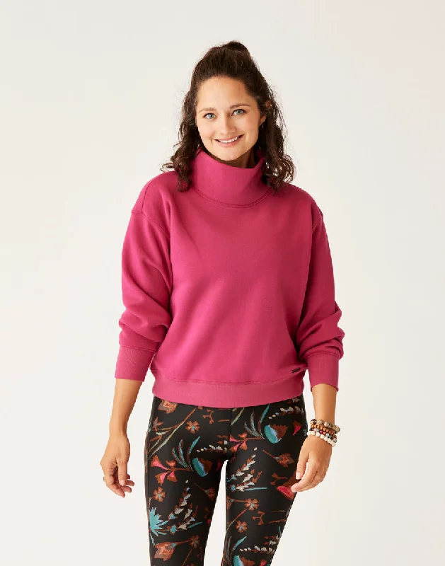 Lennox Fleece Top: Raspberry Refined Women's Velvet