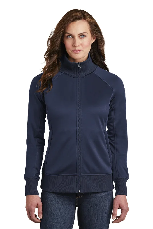 The North Face Womens Tech Full Zip Fleece Jacket - Urban Navy Blue - Closeout French