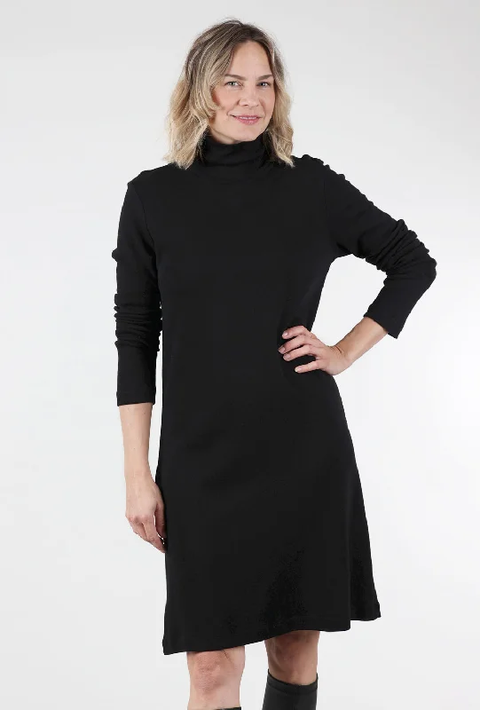True Self Dress, Black Casual Women's Loose - fitting Casual Women's Loose - fitting