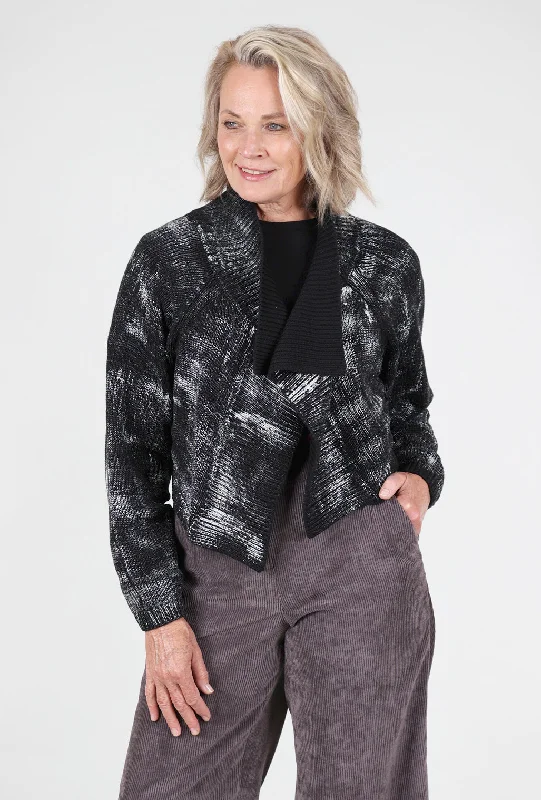 Salma LTD Sweater, Black Graphic Bold Women's Animal Print