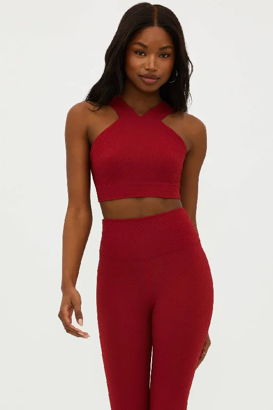 Adia Top Rio Red Waffle Hip Women's Urban