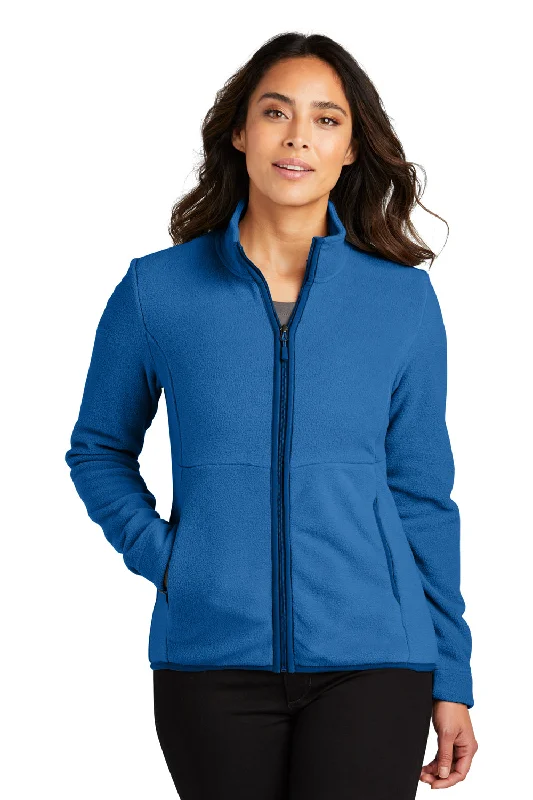 Port Authority Womens Connection Pill Resistant Fleece Full Zip Jacket - True Blue Youthful Women's Anime - inspired