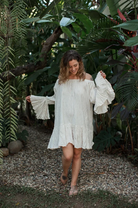 Fawn Off the Shoulder Dress Compression