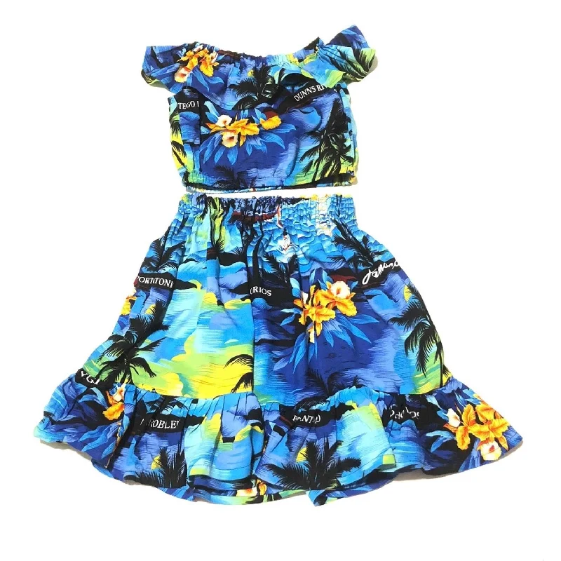 Jamaica Crop Top and Skirt Athletic Women's 
