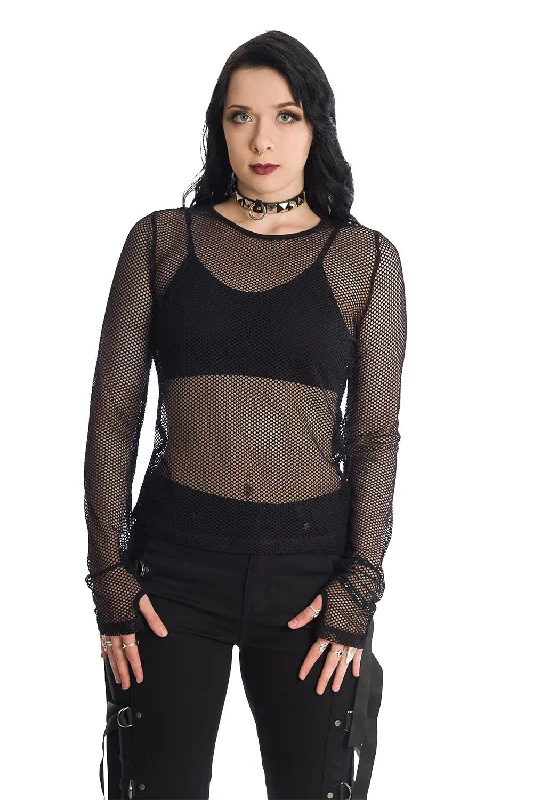 Lilth Black Mesh Top Cool Women's Skate