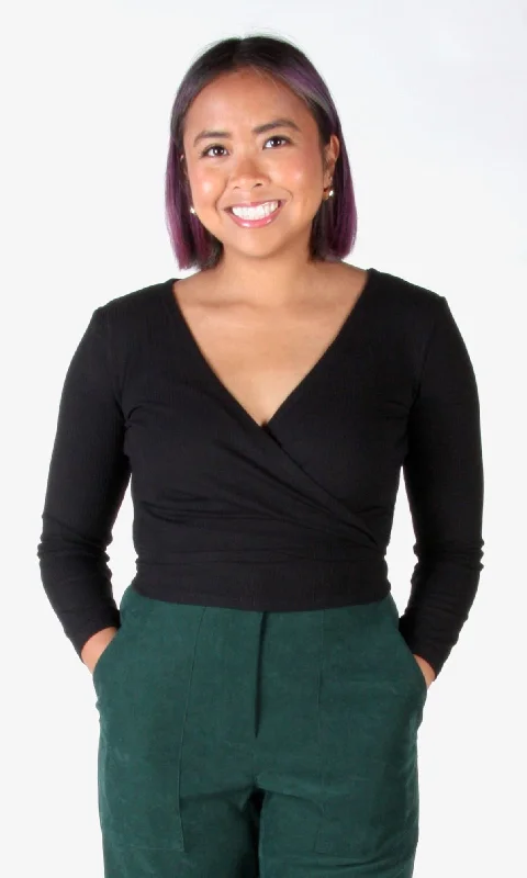 Crescentchest Top - Black Hip Women's Urban
