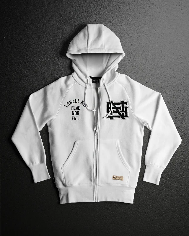 VARSITY PATCH ZIP UP - WHITE Hip Women's Urban