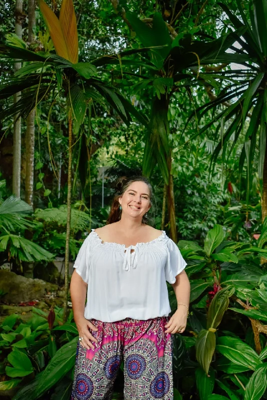 Shanene Top - Plain White Adventure