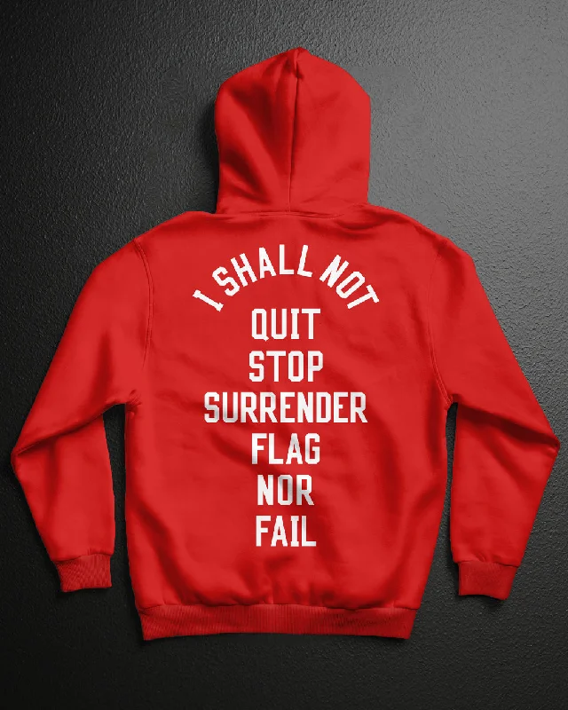 ANTHEM HOODIE - RED Contemporary 