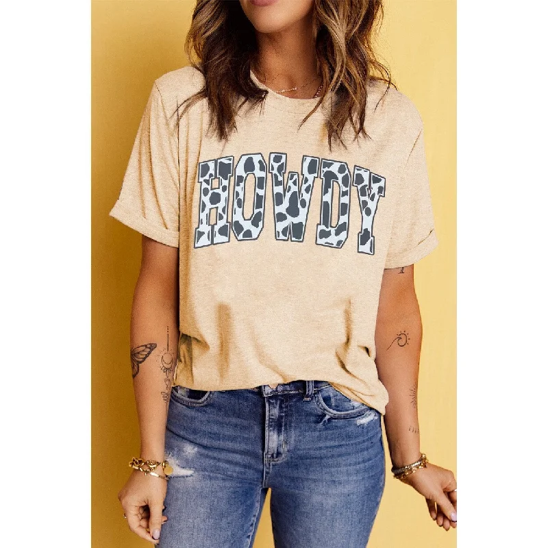 Howdy Graphic Top Feminine Women's Soft 