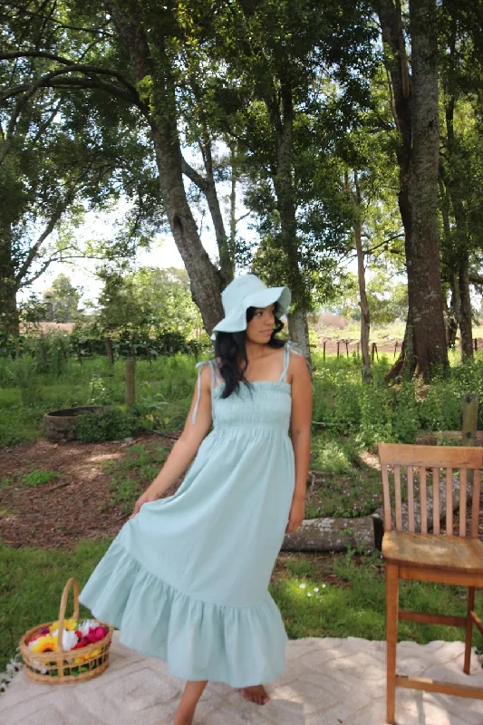 Tulip Dress & Hat Set Unique Women's Upcycled