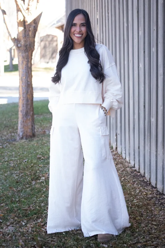 My Own Style Cream Loungewear Set Bold Women's Statement
