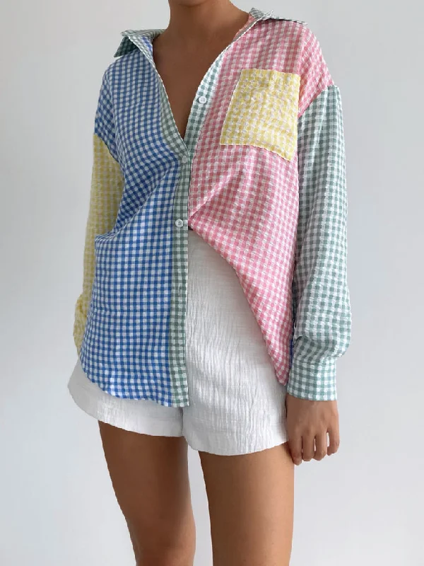 Millie Gingham Shirt Refined Women's Velvet