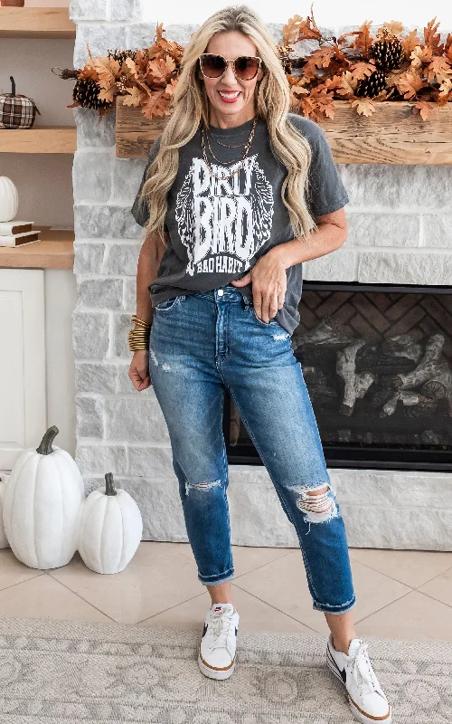 Dirty Bird in a Bush T-Shirt** Feminine Women's Style  Feminine Women's Style 