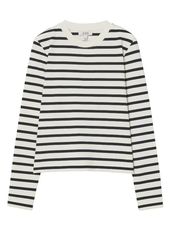 Regular Fit Heavyweight Long Sleeve T-shirt Practical Women's Multi - 