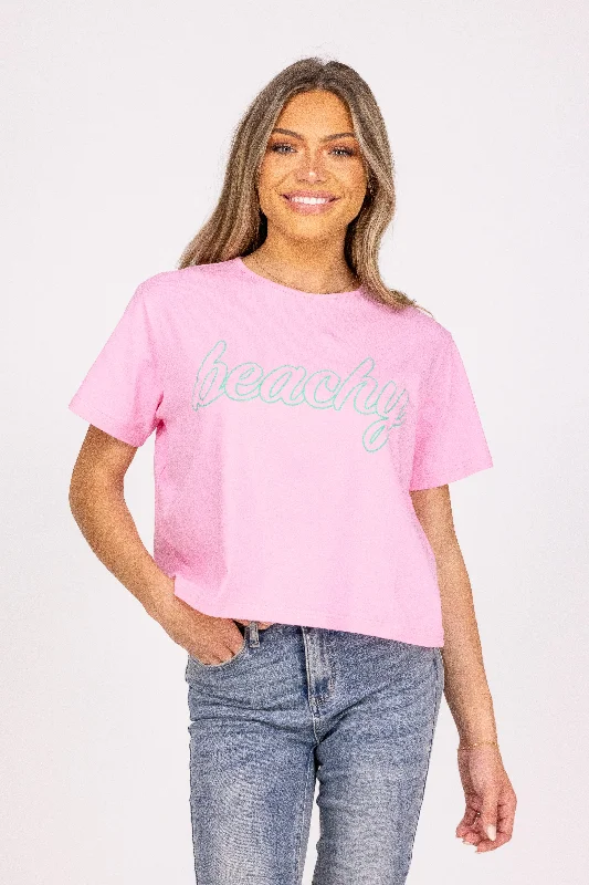 Beachy Women's Bright Graphic Crop Top Sporty Women's Tennis