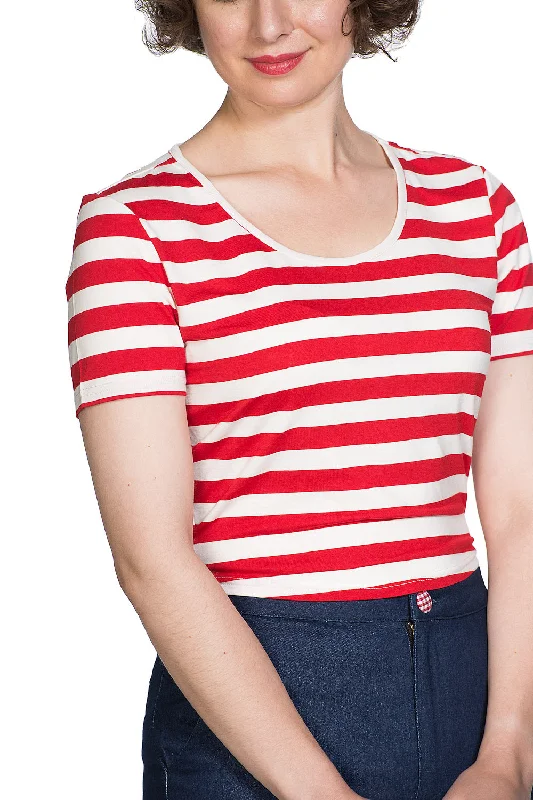 Land Ahoy Striped Top Sleek Women's 