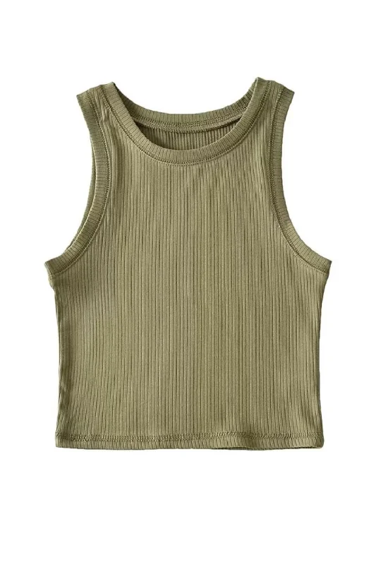 'Elaine' Sleeveless Rib Knit Tank Top (6 Colors) Business