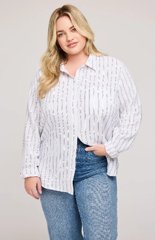 Dominique Button Down Shirt Earthy Women's Hemp - based