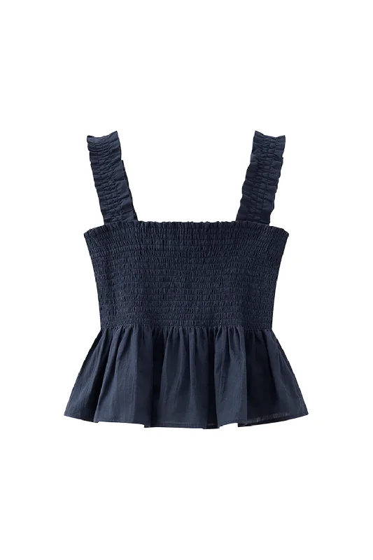 'Kennedy' Sleeveless Ruched Short Top (5 Colors) Dynamic Women's High - energy