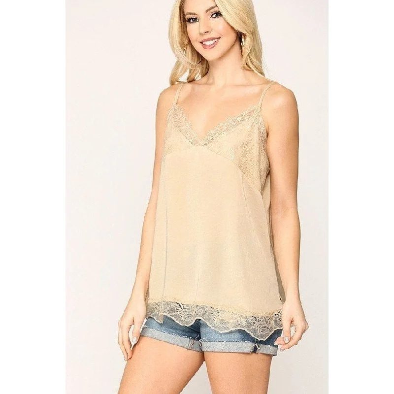 Sleek Satin Cami Top Country