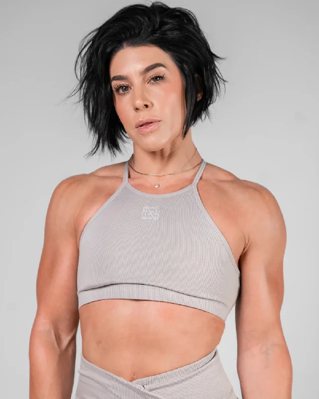 WOMENS RIBBED BRA - GREY Modern Women's 