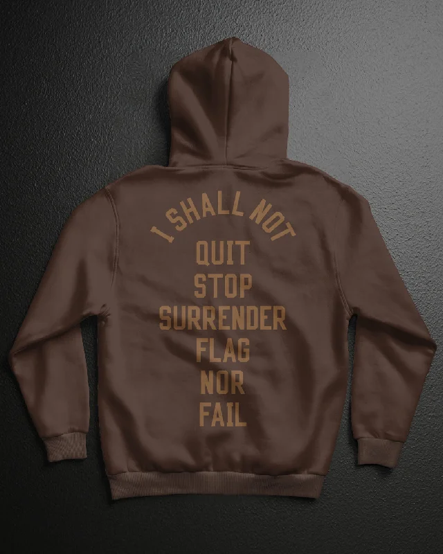 ANTHEM HOODIE - BROWN purpose