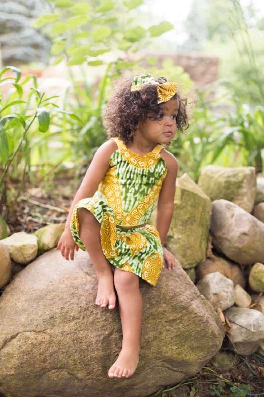 African Print Crop Top Skirt Set British Gentlewoman Style