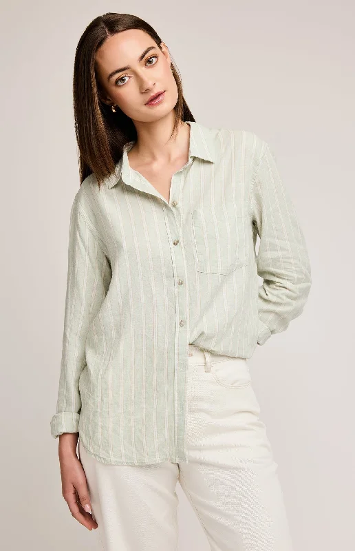Dominique Button Down Shirt Monochromatic Office Style