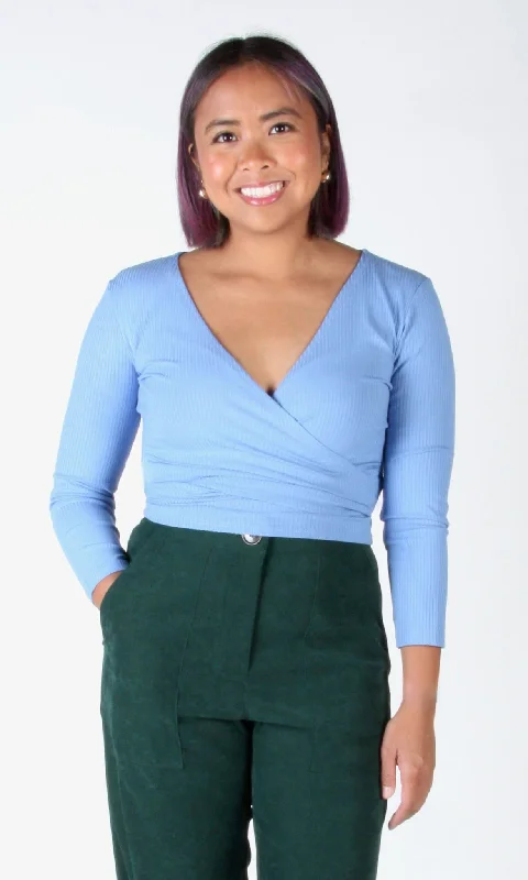 Crescentchest Top - Forget-Me-Not Geometric