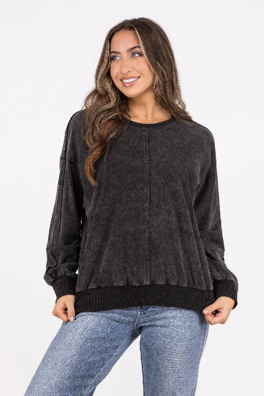 Walk, Don't Run Women's Open Back Ribbed Long Sleeve Top Cool Women's Skate