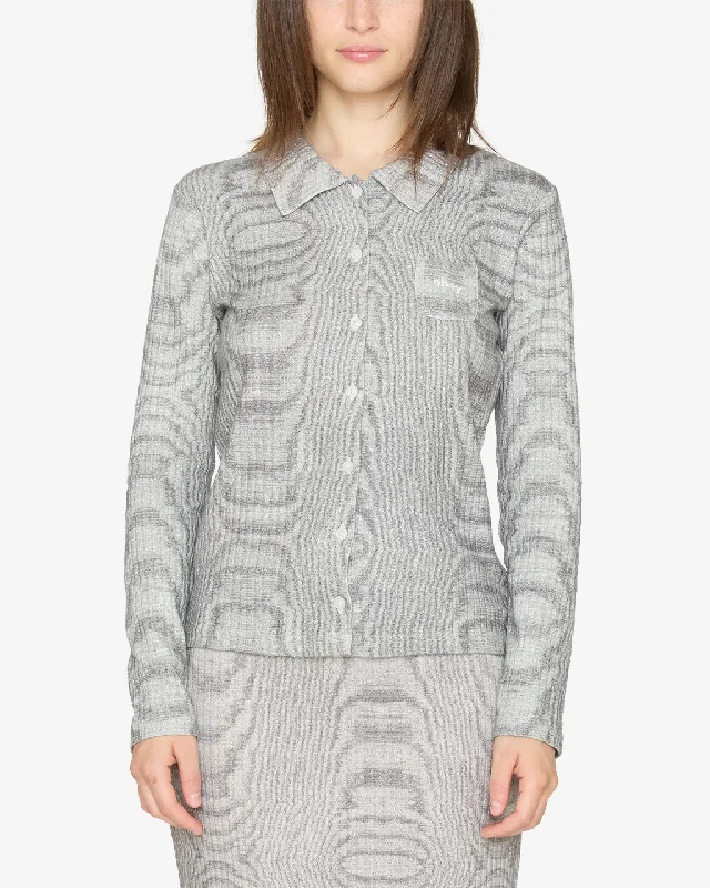Noise Button Up Top Feminine Women's Style 