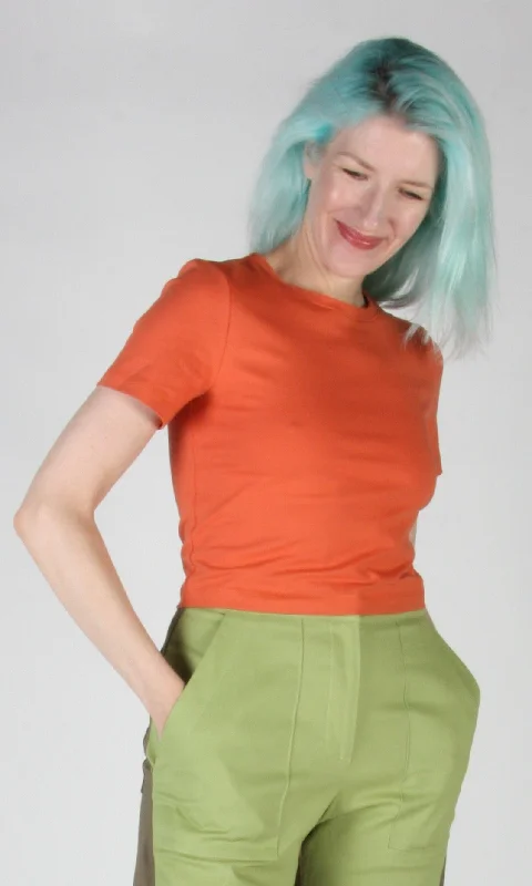 Hazel Grouse Tee - Cantaloupe European