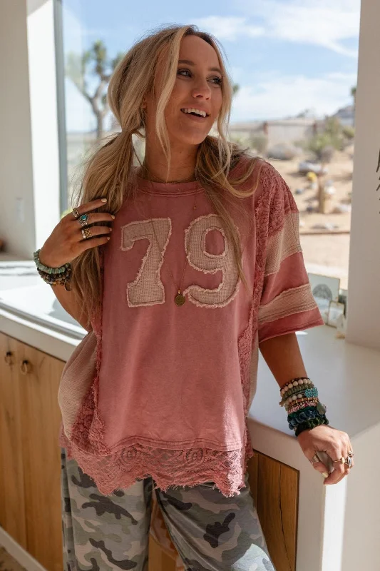 Slumber Party Patchwork Top - Pink Refined Women's Hand - crafted