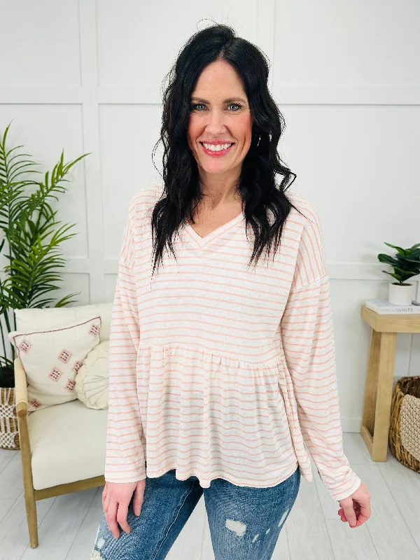 Sunlit Stripes Top Earthy Women's  Earthy Women's 