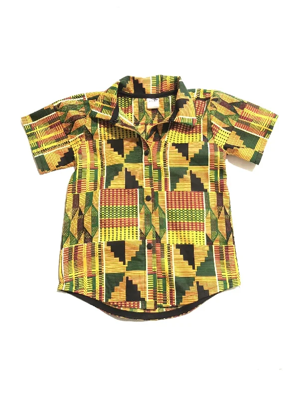 Boys Kente Shirt British Gentlewoman Style