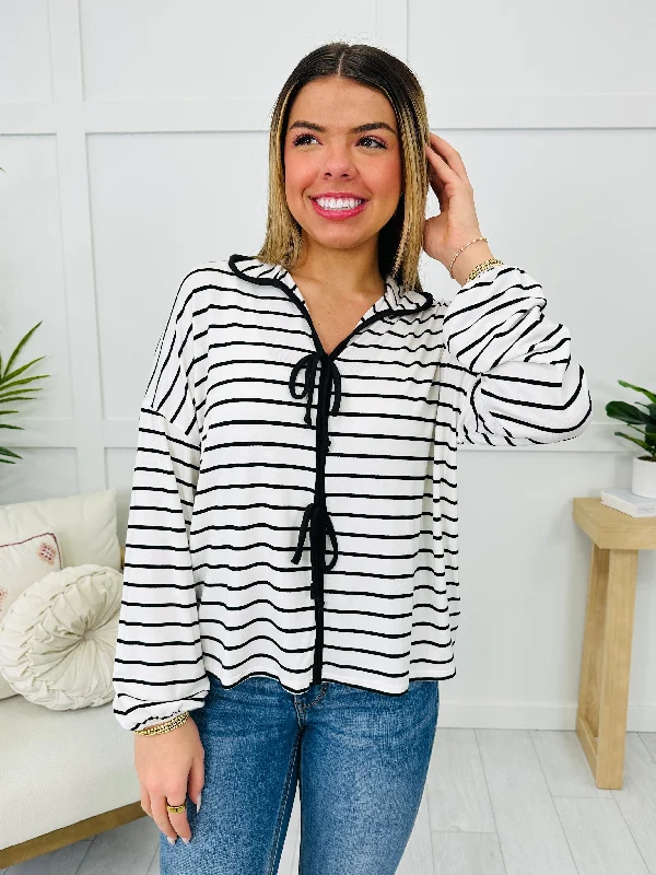 Tied To Perfection Top Confident Women's High - fashion