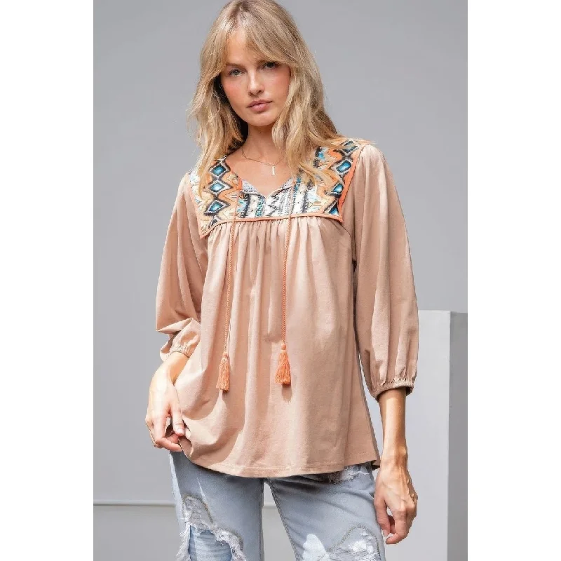 Loose Fit Cotton Top Vintage Women's 1970S 