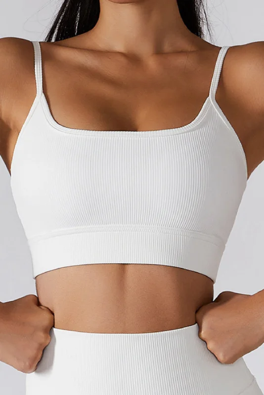 'Jaime' Ribbed Yoga Bra (5 colors) Youthful Women's Pop