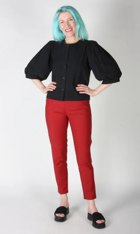 Serin Blouse - Black Monochromatic All - in - one