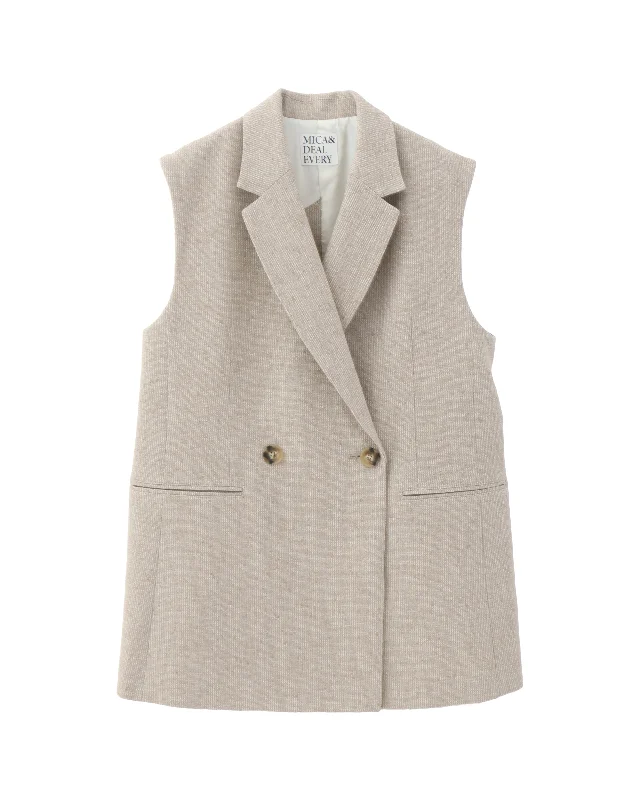tweed gillet Casual Women's Japanese 