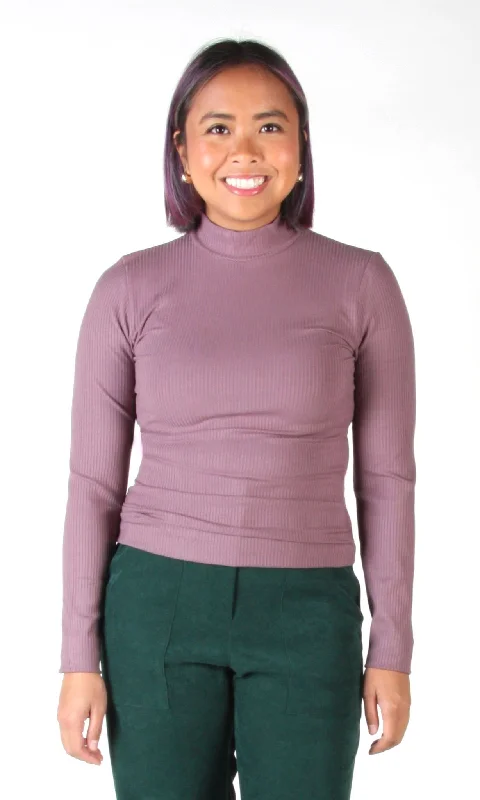 Nunchie Top - Rose Taupe Preppy Women's College